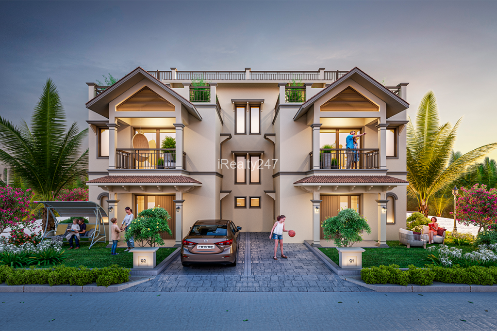 front view 2 Rameshwar City Glory: Stunning Smart & Sustainable Bungalows in Kasindra, Ahmedabad